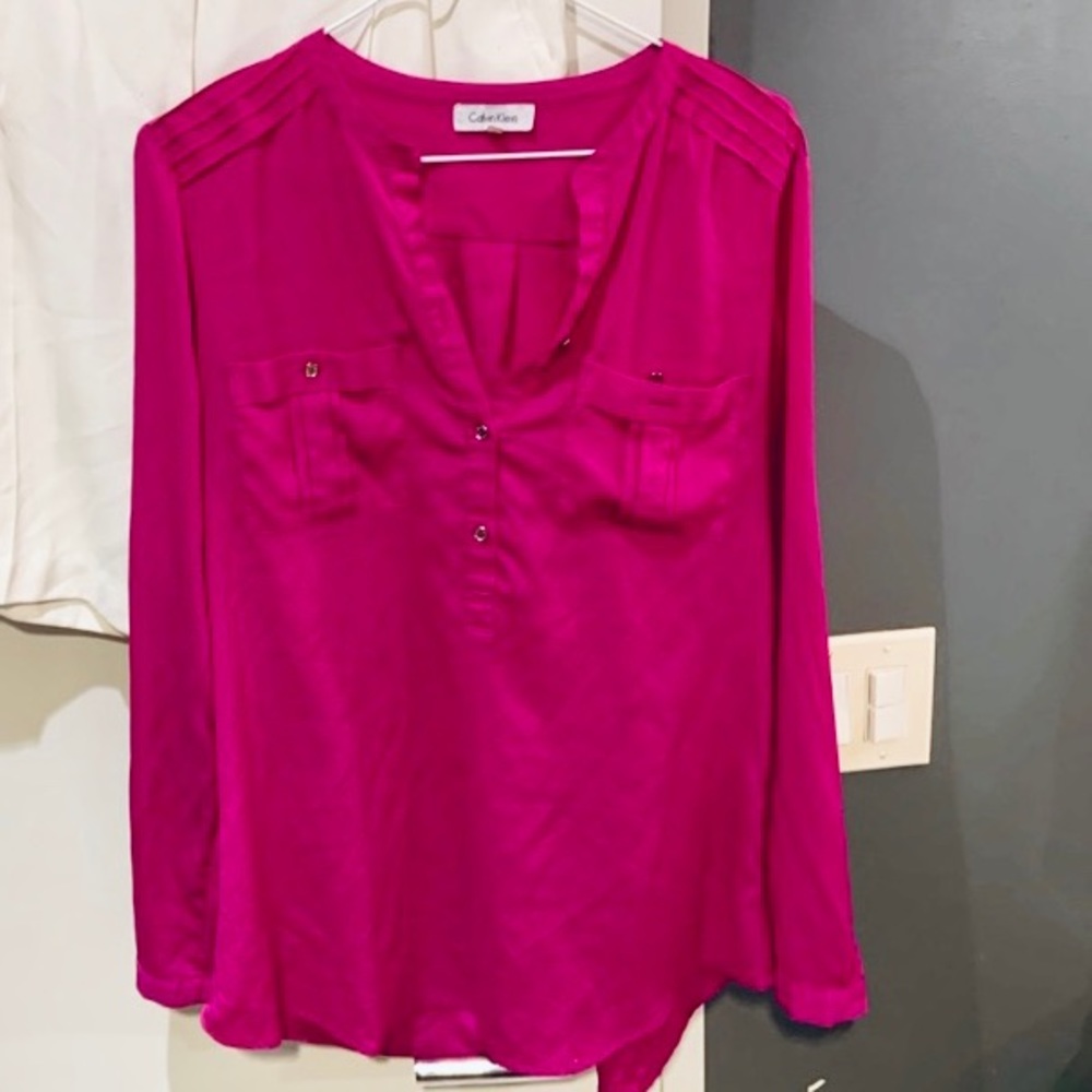 Calvin Klein pink business or casual shirt